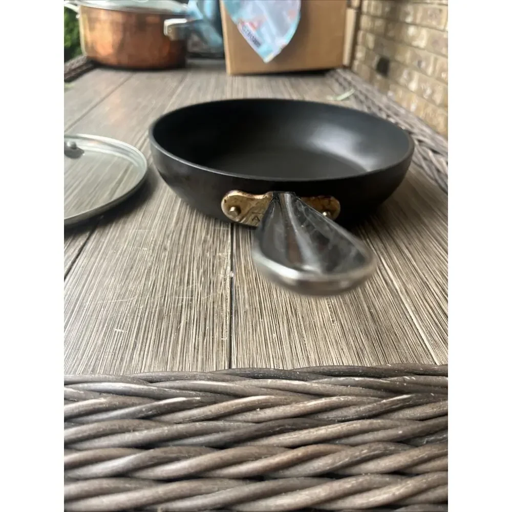 All-Clad HA1 Hard Anodized Nonstick 8 Inch Fry Pan Skillet Black. Lid Too